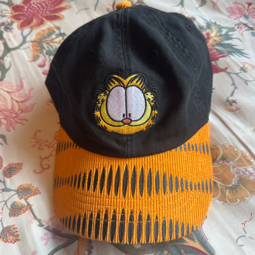 Black and Orange Garfield Cap